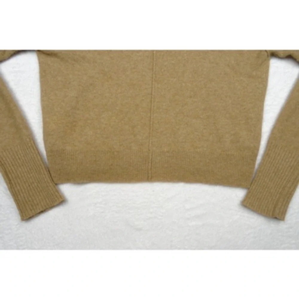 Free People Sweater Womens Size Medium Brown‎ Pullover 100% Cashmere Long Sleeve